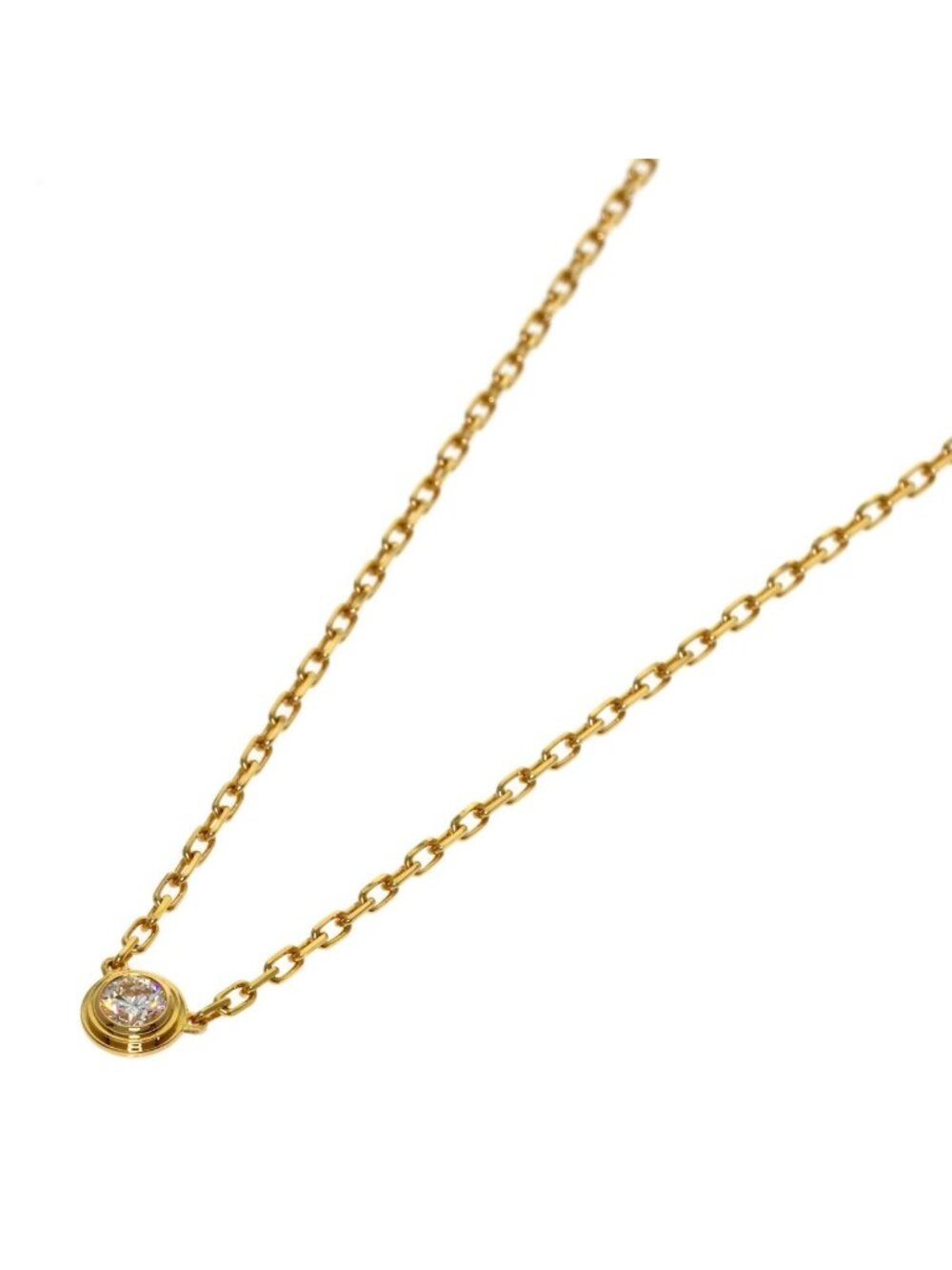 Cartier Diamants Legers D'amour SM Diamond Necklace 18k Yellow Gold
